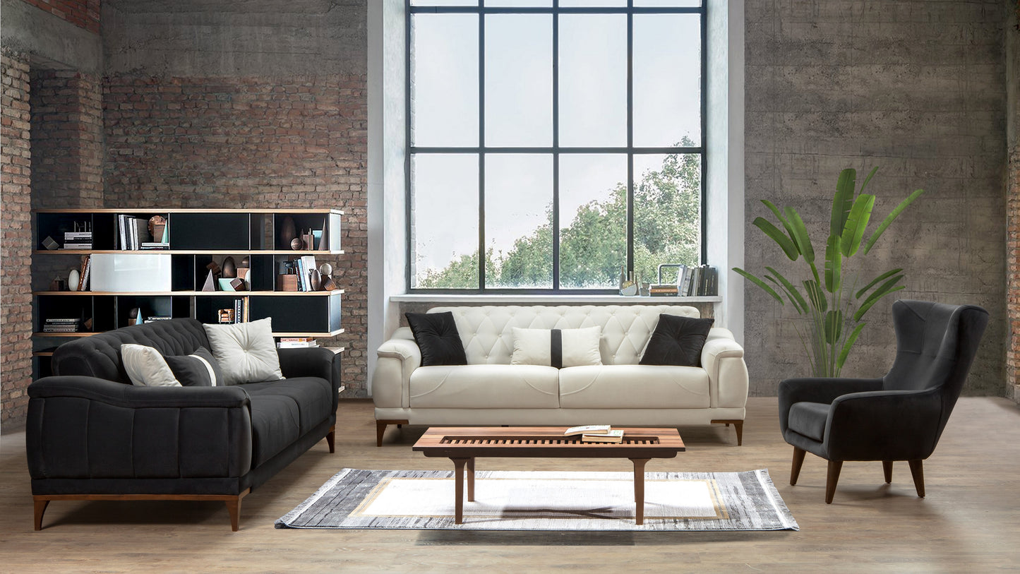 Elegantes Design ESTER Sofa Set 3+3+1 ( Ausstellungsstück)
