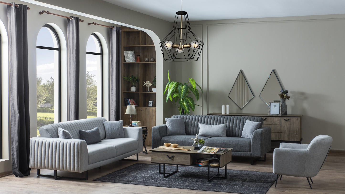 Gemütliches Sofa Set FONTE 3+3+1