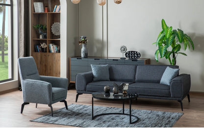 Hochwertig & modern- Sofa Set 3+3+1 ZETT